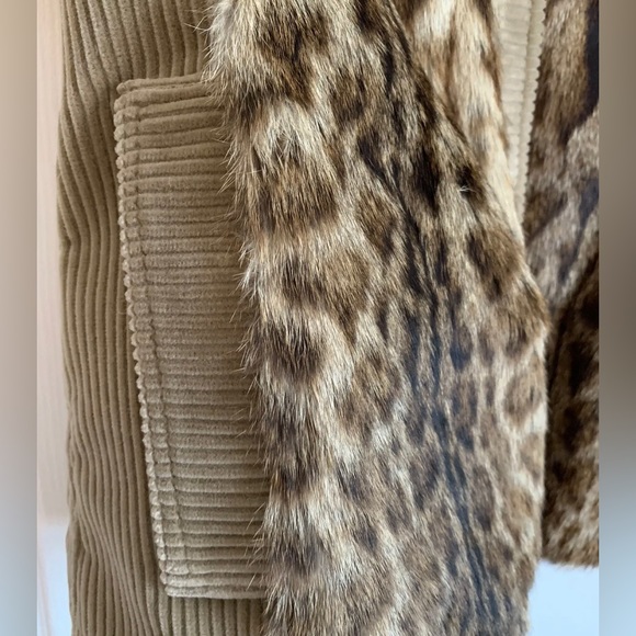Authentic Dolce & Gabbana Leopard Cat Women's Fur Vest MEDIUM Made in Italy! - Picture 4 of 11